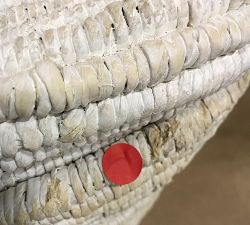 Open Box: Coil Double Hamper - Whitewash