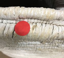 Open Box: Coil Double Hamper - Whitewash