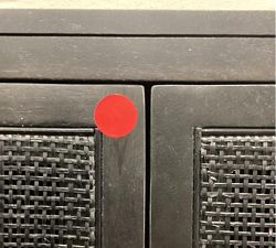 Open Box: Dolores Narrow Storage Cabinet (30") - Black