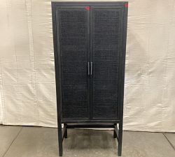 Open Box: Dolores Narrow Storage Cabinet (30") - Black