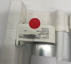 Open Box: Emery Linen Cordless Roman Blackout Shade (26"W x 48"L) - White