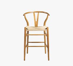 Open Box: Faith Counter Height Stool (26") - Natural Frame/Natural Seat