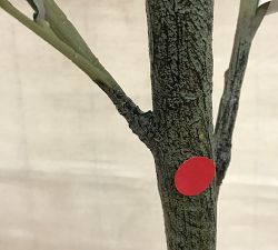 Open Box: Faux Potted Olive Tree (6') - Green