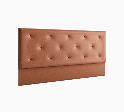 Diamond Tufted Leather Wall Mounted Headboard