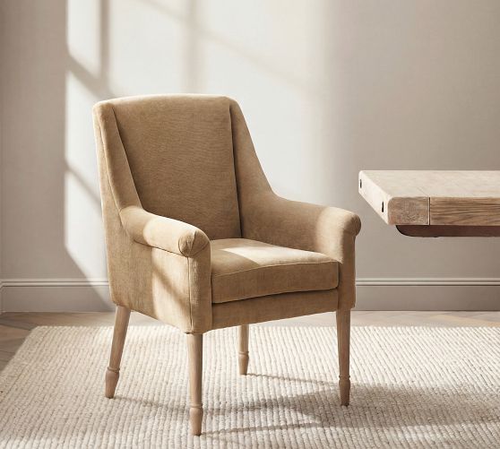 Josie Upholstered Dining Armchair by Pottery Barn