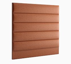 Panel Tufted Leather Wall Mounted Headboard