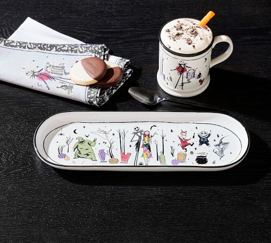 Nightmare Before Christmas Stoneware Cookie Platter by Pottery Barn