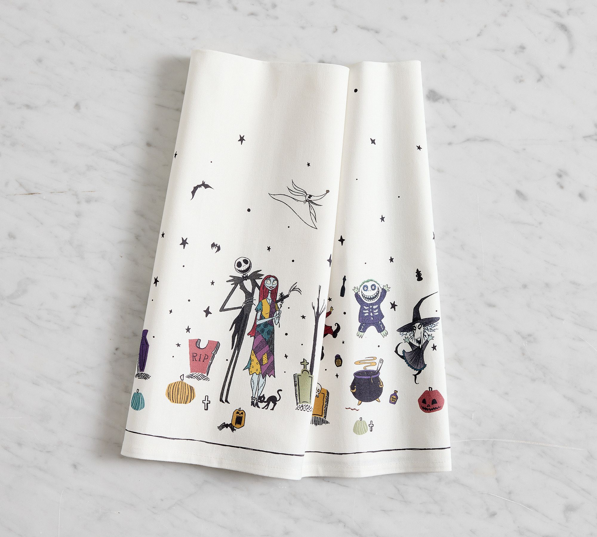 Nightmare Before Christmas Cotton Tea Towels - Set of 2