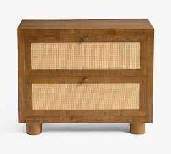 Open Box: Catalina Cane Nightstand (30") - Antique Umber