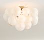 Cooper Frosted Glass Bubbled Flush Mount (18")