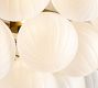 Cooper Frosted Glass Bubbled Flush Mount (18")