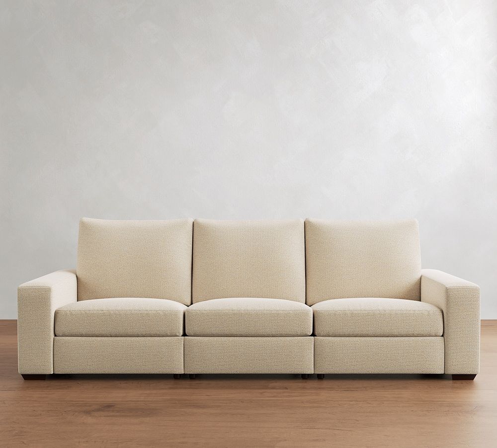Big Sur Square Arm Power Reclining Sofa (84"-114") by Pottery Barn