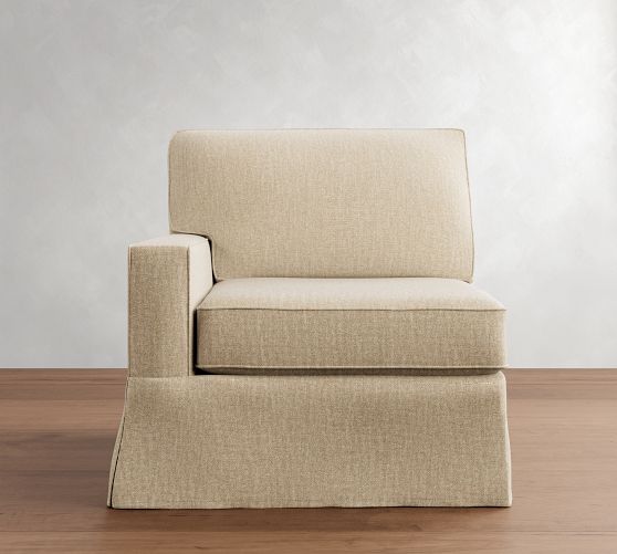 Build Your Own Buchanan Square Arm Slipcovered Sectional by Pottery Barn