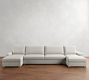 Canyon Roll Arm Double Chaise Sectional (155"&ndash;209")