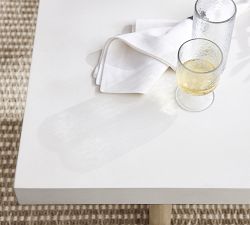 Cayman Concrete &amp; Eucalyptus Rectangular Outdoor Dining Table (73")