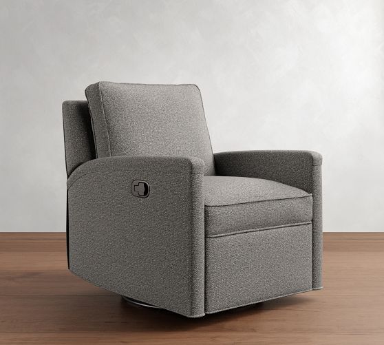 Tyler Square Arm Swivel Recliner by Pottery Barn