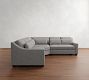 York Slope Arm Deep Seat 3-Piece L-Shaped Wedge Sectional (108")