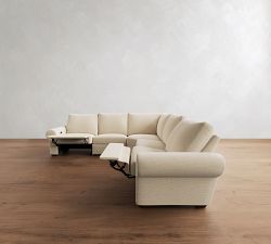 Big Sur Roll Arm Power Reclining L-Shaped Sectional (122")