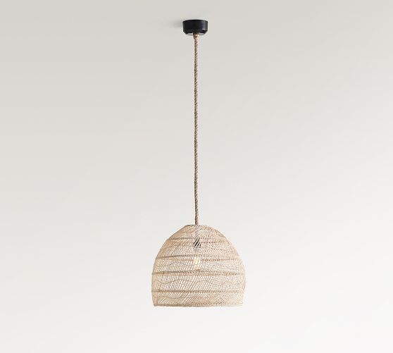 Flora Rattan Pendant (19"-23") by Pottery Barn