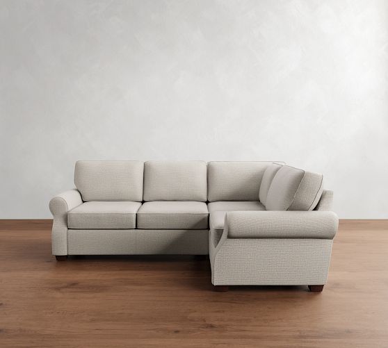 Fremont Roll Arm 3-Piece Sectional (96") by Pottery Barn