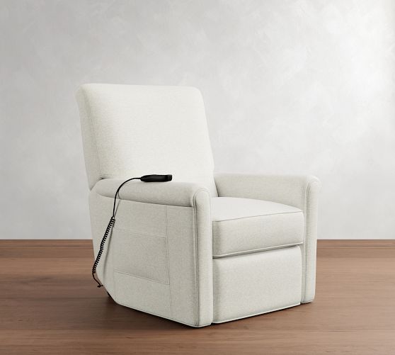 Irving Roll Arm Power Lift Recliner by Pottery Barn