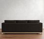 Jake Leather Seadrift Wood Base Sofa (63"&ndash;120")