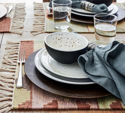 Rustic Speckled Handcrafted Terracotta Cereal Bowls - Set of 4