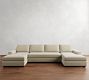 Big Sur Square Arm Double Chaise Sectional (146"&ndash;198")