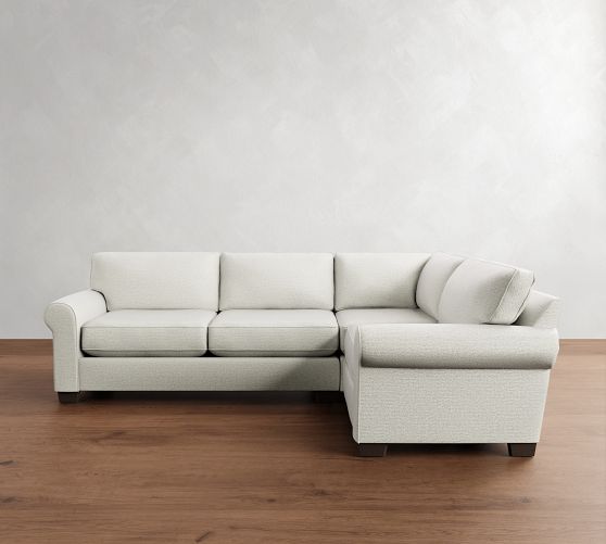 Buchanan Roll Arm 3-Piece Sectional (95") by Pottery Barn