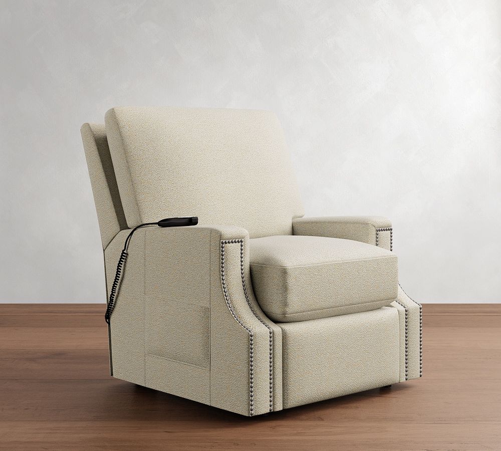 James Square Arm Power Lift Recliner by Pottery Barn