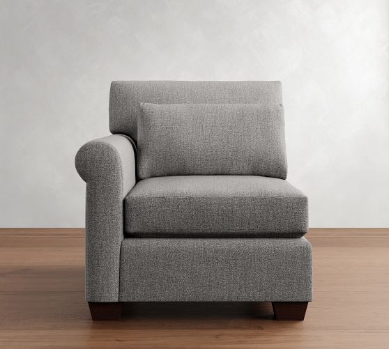 Build Your Own York Roll Arm Deep Seat Sectional by Pottery Barn