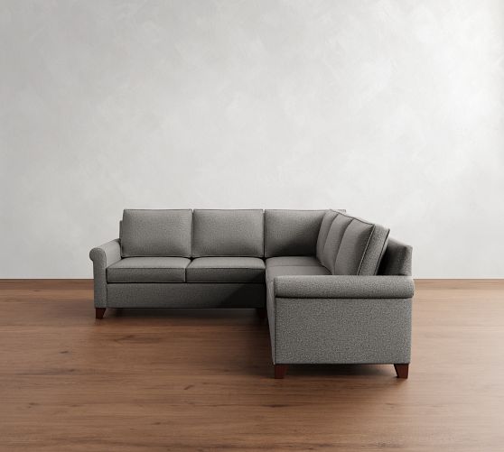 Cameron Roll Arm 3-Piece L-Shaped Sectional (100") by Pottery Barn
