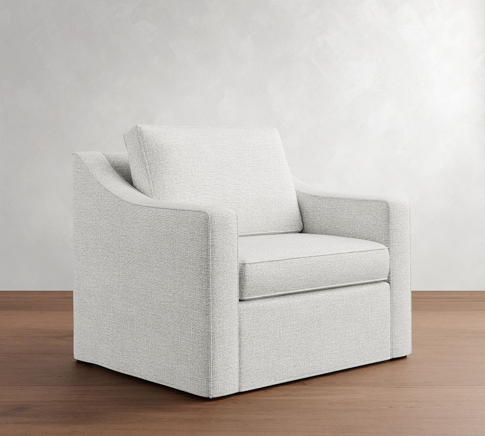Cameron Slope Arm Slipcovered Chair and a Half by Pottery Barn