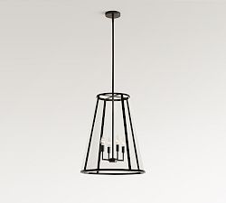 Manor Glass Tapered Indoor/Outdoor Pendant (18")