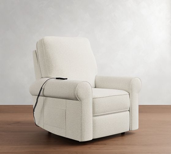 PB Comfort Roll Arm Power Lift Recliner with Massage & Heat by Pottery Barn