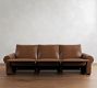 Big Sur Roll Arm Leather Power Reclining Sofa (84"&ndash;116")