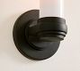 Everett Milk Glass Single Tube Sconce (11")