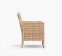 Huntington Wicker Roll-Arm Outdoor Dining Chair