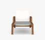 Indio Eucalyptus &amp; Mesh Stackable Outdoor Single Chaise Lounge, Set of 2