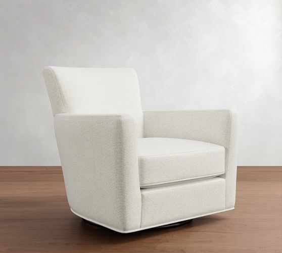 Irving Square Arm Swivel Chair by Pottery Barn