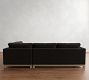 Jake Leather Seadrift Wood Base Return Bumper Sectional (108"-112")