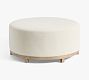 Jake Upholstered Wood Base Ottoman (40")