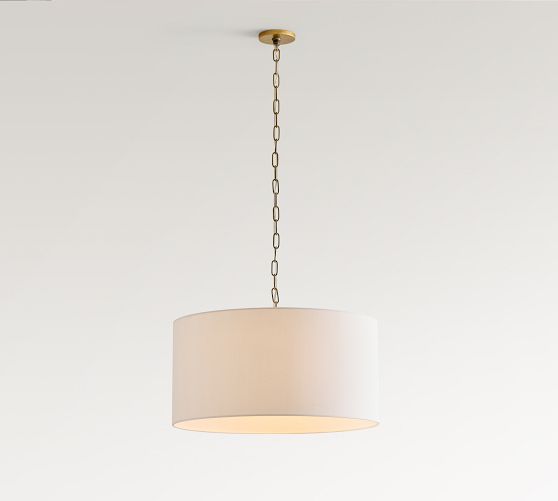Linen Drum Pendant (24") by Pottery Barn