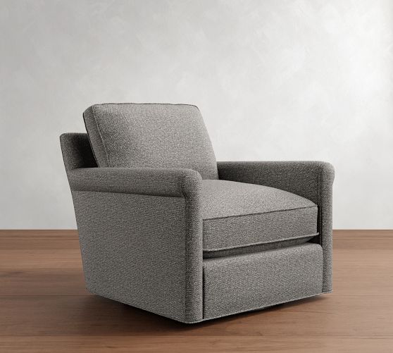 Tyler Roll Arm Swivel Chair by Pottery Barn
