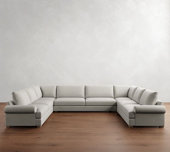 Canyon Roll Arm U-Shaped Sectional (153"-188") by Pottery Barn
