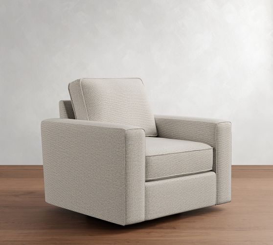 Fremont Square Arm Swivel Chair by Pottery Barn
