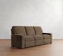 Turner Square Arm Leather Power Sofa (84")