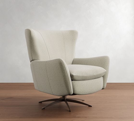 Wells Tightback Swivel Recliner by Pottery Barn