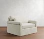 York Roll Arm Deep Seat Slipcovered Chair and a Half