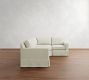 York Square Arm Slipcovered 3-Piece Wedge Sectional (102")
